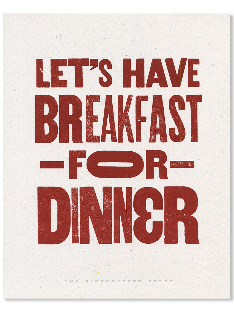 Breakfast for Dinner Poster