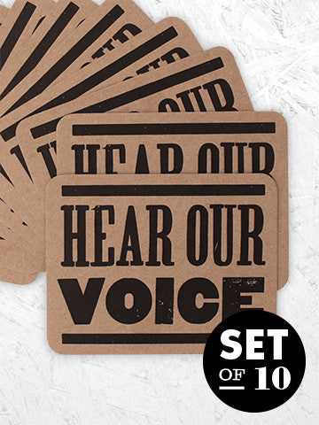 HEAR OUR VOICE - 10 pack – The Firecracker Press HEAR OUR VOICE - 10 pack – The Firecracker Press