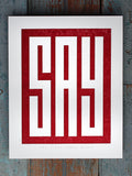 Say POSTER