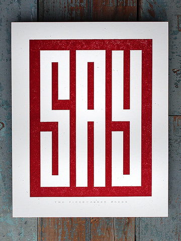 Say POSTER