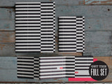 BLACK STRIPE TRI-FOLD