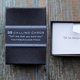 Calling Cards - Tell me that you want me.