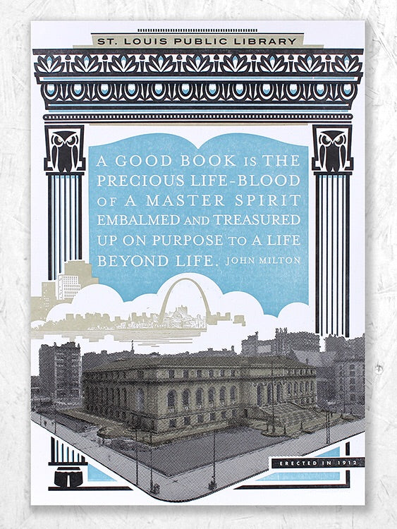 St. Louis Public Library poster The Firecracker Press