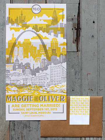 YELLOW CITYSCAPE WEDDING