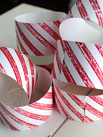 candy cane paper chain